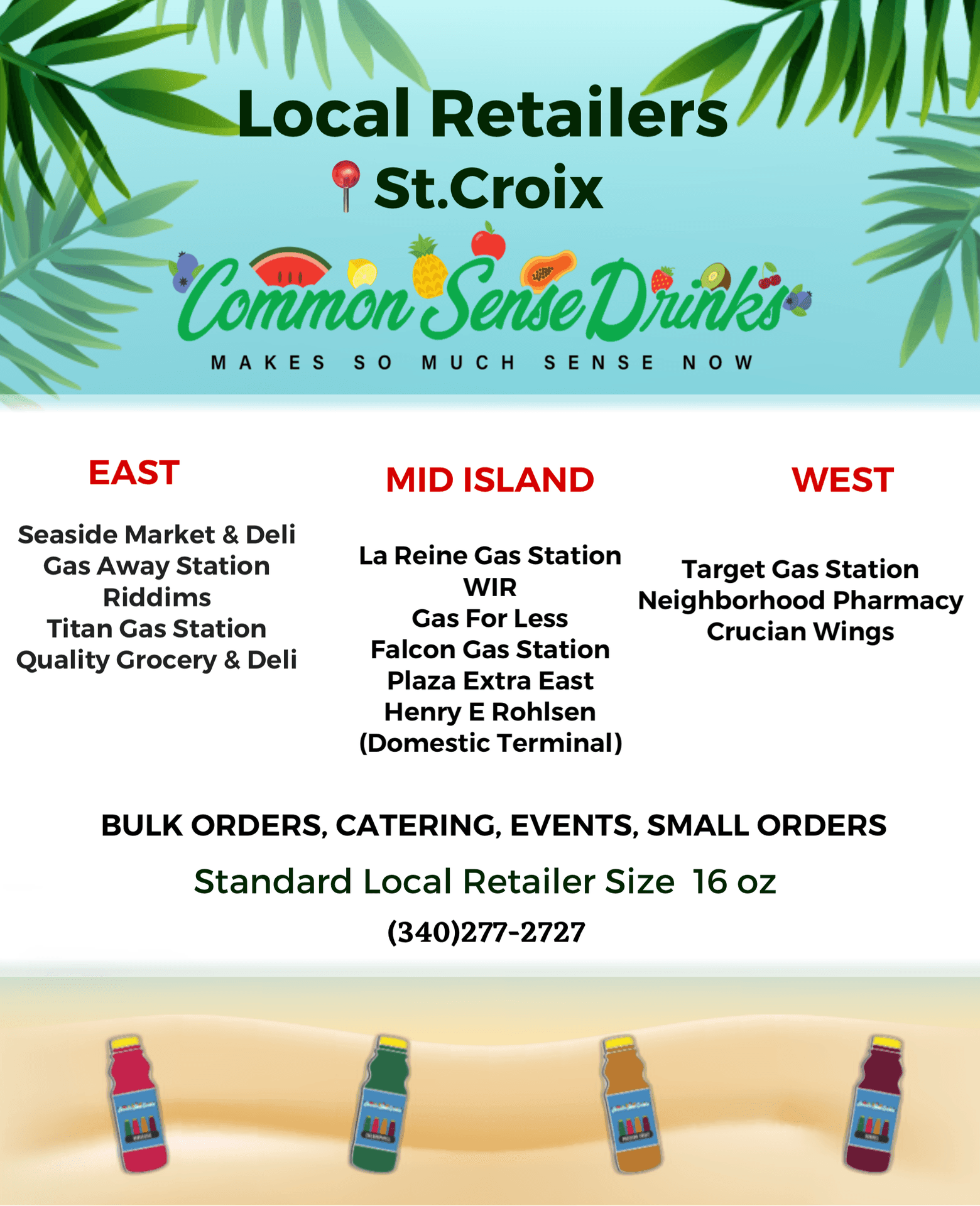 Find our drinks at the above locations 